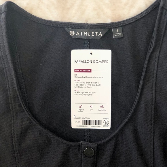 Athleta Farallon Romper Jumpsuit in Black - Picture 10 of 13